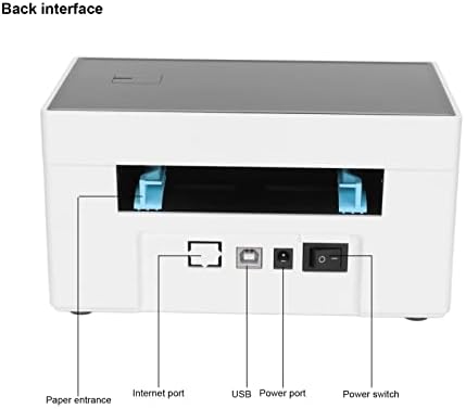 Qinyayoa Nakliye Etiket Yazıcı, termal Etiket Yazıcı Yüksek Çözünürlüklü Sürekli Baskı 160 mm/sn Hız için Perakende İş için Ofis(3)