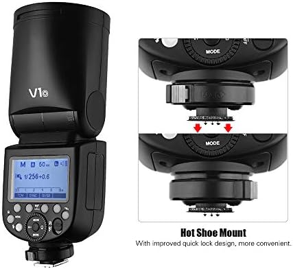 Godox V1O Kamera Flaş Speedlite Yuvarlak Kafa Kablosuz 2.4 G Olympus Kameralar için Düğün Portre Stüdyo Fotoğrafçılığı için