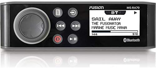 Fusion MS-RA70 Stereo ile 4x50 W AM/FM/Bluetooth 2-Zone USB Kablosuz Kontrol için Fusion Bağlantı App Paketi ile Garmin MS-RA70CV,
