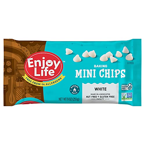 Enjoy Life Foods Mini Beyaz Pişirme Cipsi-Beyaz Çikolata Aroması, 9 oz