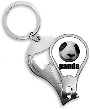Çin ulusal hazine hayvan Panda tırnak makası kesici açacağı Anahtarlık makas