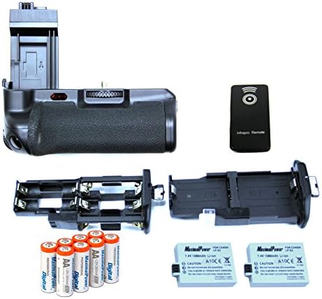 Canon 450D/500/1000D DSLR Kamera için MaximalPower Profesyonel Pil Kavrama Paketi