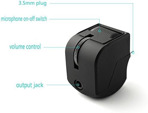 Feicuan Kulaklık Adaptörü için PS4 Joystick, 3.5 mm Mini Kolu Ses Kulaklıklar Kulaklık Adaptörü ile Ses Dilsiz ve Ses Kontrol