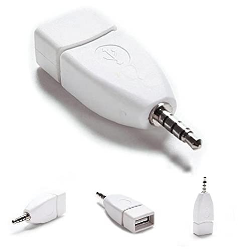 AUX Ses Dönüştürücü AdapterAudio Dönüştürücü Adaptör Fiş USB 2.0 Kadın 3.5 mm Erkek AUX için Araba Stereo MP3 Çalar Cep Telefonları