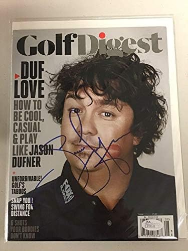 Jason Dufner İmzalı Dergi Golf Digest JSA Auto 2013 PGA Major Etiketsiz 8/2014-İmzalı Golf Dergileri