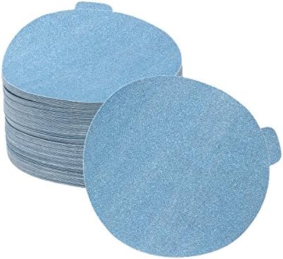 Kassteel 68306 Sungold Aşındırıcılar Mavi PSA Yapışkan Sırt 80 Grit Stearatlı Alüminyum Oksit C-Ağırlık Kağıt Zımpara Diskleri