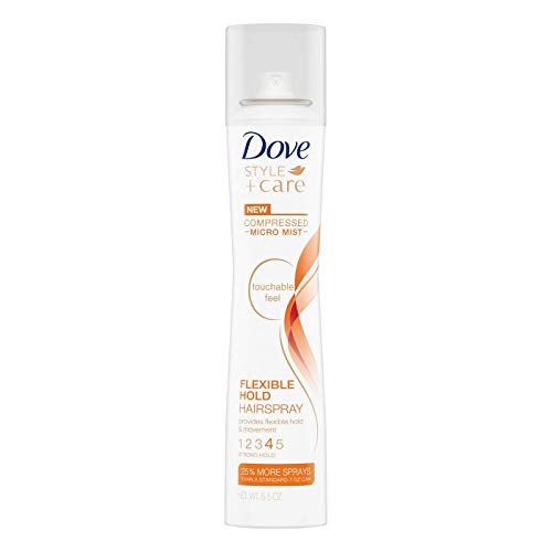 Dove Style + Bakım Sıkıştırılmış Mikro Sis Esnek Tutma Saç Spreyi-5.5 oz (4'lü Paket)
