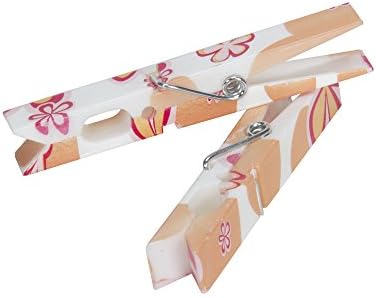 Ev Essentials 7-Helezon Yay 14 Sayısı Dekoratif Plastik Clothespins, Puantiyeli Tasarım
