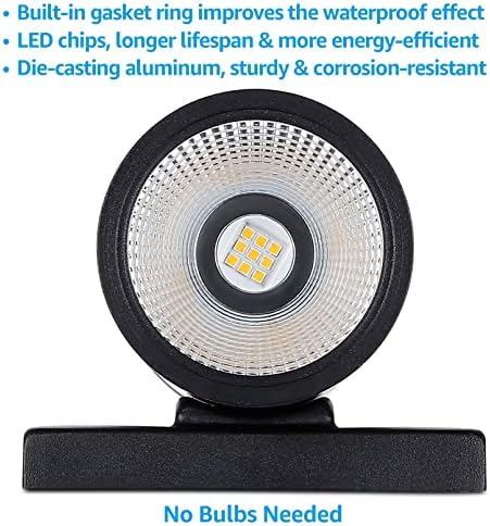 LEONLİTE 4-Pack LED Silindir Yukarı Aşağı Duvar lambası, 10W 700lm, 3000K Paket LEONLİTE 1-Pack Alacakaranlıktan Şafağa Dış Mekan