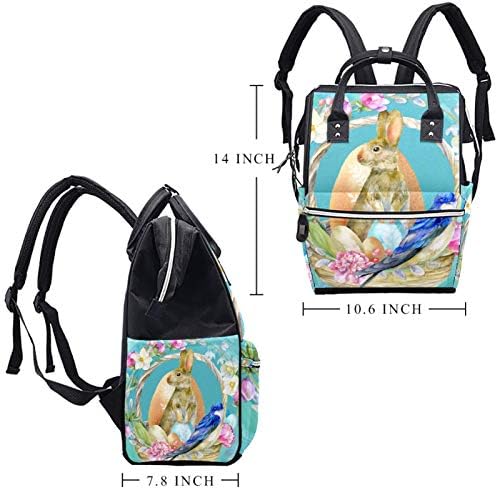 Bebek bezi çantası Laptop sırt çantaları dizüstü sırt çantası seyahat yürüyüş sırt çantası kadın erkek Paskalya tavşanı için