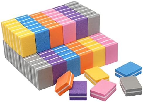 HNWL tırnak törpüsü 20 pcs / lo tırnak törpüsü Tampon Sünger Tırnak Parlatma Blokları Renkli Küçük Taşınabilir Dosyaları Tırnak