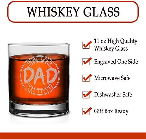 Veracco Adam Efsane Baba Efsane viski bardağı Komik Doğum Günü Hediyeleri Babalar Günü doğum günü Hediyeleri Için Yeni Baba Baba