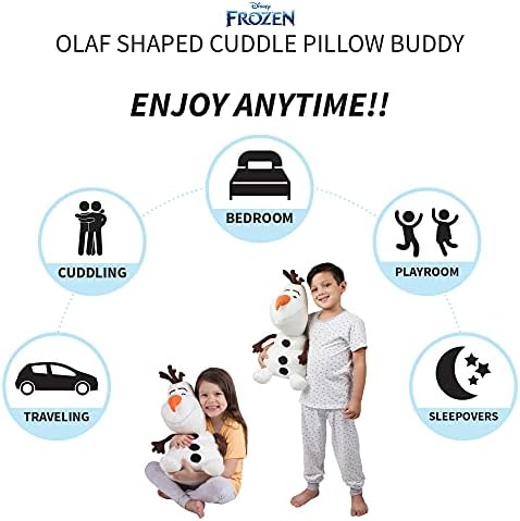 Franco Çocuk Yatak Süper Yumuşak Peluş Snuggle Kucaklamak Yastık, Bir Boyut, Disney Dondurulmuş 2 Olaf