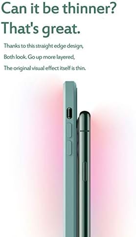 Darbeye dayanıklı Silikon Kılıf ile Uyumlu iPhone 11 6.1, Kare Tam Vücut Kapak İnce Yumuşak Jel Kauçuk Kılıf [Anti-Scratch &