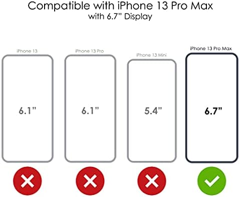 Distinctİnk Temizle Darbeye Hibrid Vaka iPhone 13 Pro MAX (6.7 Ekran) - TPU Tampon, Akrilik Geri, Temperli Cam Ekran Koruyucu-Ruj