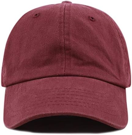 Şapka Deposu %100 Yumuşak Fırçalanmış ve Pigment Pamuk Yapılandırılmamış Katı Düşük Profilli Beyzbol Şapkası Baba Şapkaları
