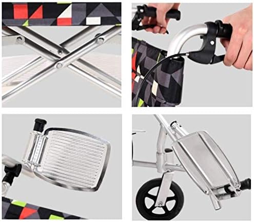 Görevlisi Taşıma Tekerlekli Sandalyeler Hafif Katlanır Tekerlekli Sandalye Manuel Tekerlekli Sandalye Küçük Taşınabilir Ultralight