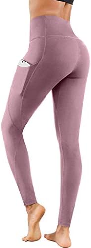 RUİVE Yoga Capri kadınlar için yüksek bel tayt sıkı Fitness egzersiz cepler düz pantolon