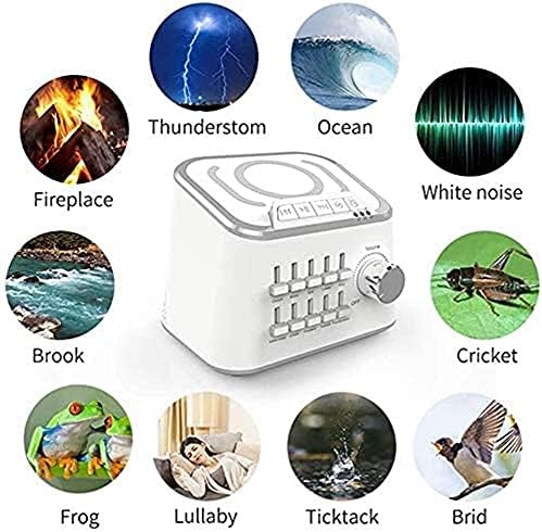 SMSOM Beyaz Gürültü Makinesi, 10 Yüksek Sadakat Uyku Makinesi Müzikleri, Ses Makinesi için Bebek, Yetişkinler, Zamanlayıcı, Taşınabilir