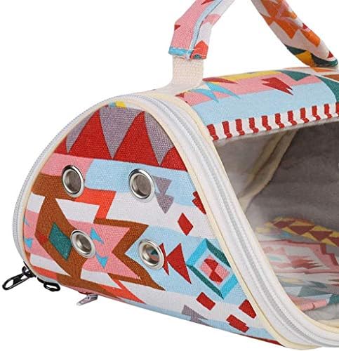 Qksky Kuş Taşıyıcı Papağan Hamster seyahat Çantası Nefes Papağanının Conure Giden Çanta Chinchilla Ferret taşıma çantası ısıtmalı