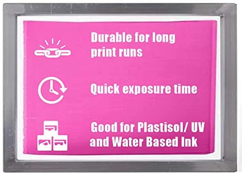 Ecotex DC Pembe Tekstil ve Kağıt Çift Kürlemeli Serigrafi Emülsiyonu Quart-32 oz.