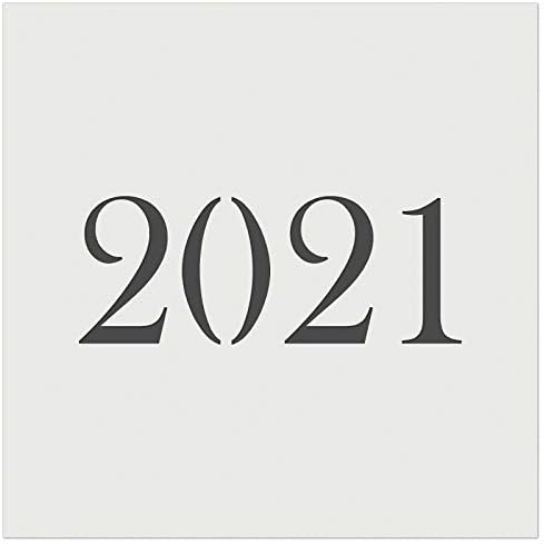 2021 Eski Zaman Yazı Tipi Duvar Çerez DIY Zanaat Yeniden kullanılabilir Şablon - 3.5 İnç