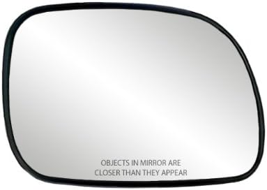 Yolcu Tarafı Isıtmasız Ayna Camı w/ destek plakası, Chrysler Town & Country, Karavan, Voyager, Grand Caravan, 5 1/8 x 7 5/16