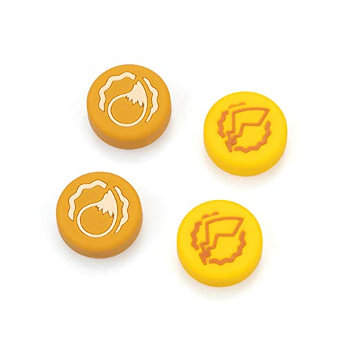 NSTang Sevinç Con Başparmak Kavrama Seti Joystick Caps için Nintendo Anahtarı Pokemon Pikachu Silikon Çubuk Kap için Sevinç-Con