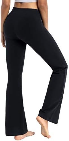 BUBBLELİME 29/31/33/35/37 3 Stilleri kadın Yüksek Bel Bootcut Yoga Pantolon Temel / Out Cepler Egzersiz Karın Kontrol Flare