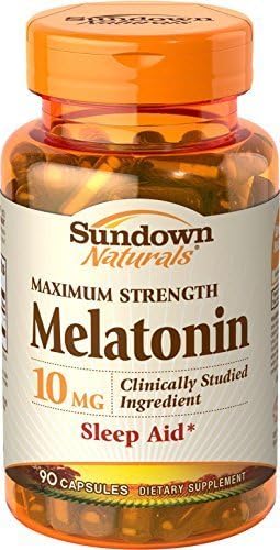 Sundown Naturals Melatonin 10 mg Kapsül, Gün Batımına göre 90 Sayım (12'li Paket)
