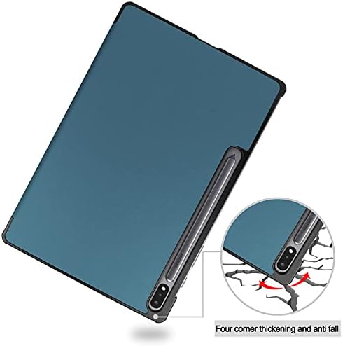 Tablet PC Kapak Kılıf Samsung kılıfı Galaxy Tab S7 FE 12.4 inç 2021 (SM-T730/T736) ve Galaxy Tab S7 Lite İnce Tri-Fold Standı