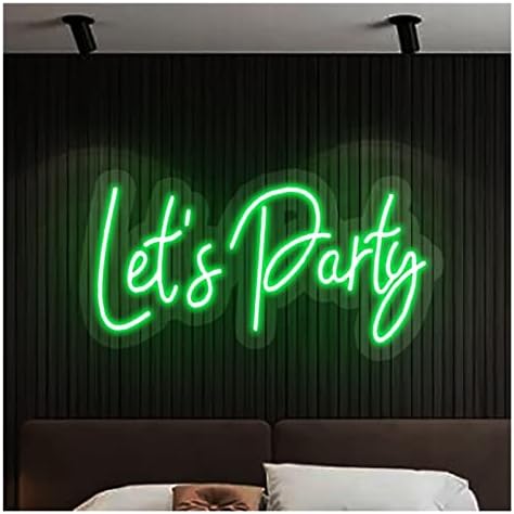 Özel küçültülebilir hadi parti Led Neon ışık işaretler dekorasyon odası doğum günü partisi düğün için (Renk: Yeşil, Boyutu: 80x34