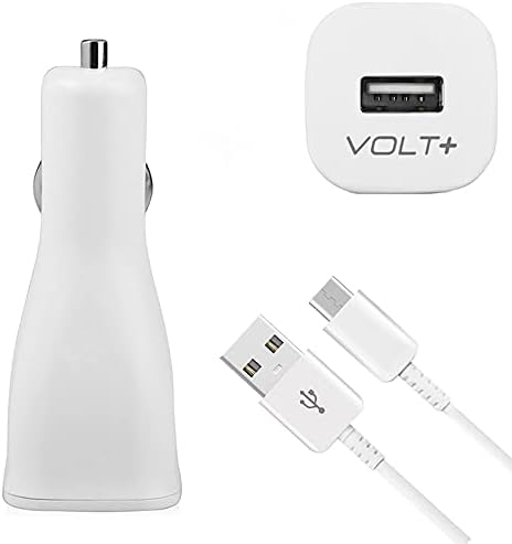 VOLT PLUS TECH Adaptif Hızlı Şarj Araç kiti, Coolpad Legacy için USB Tip-C kabloyla ve %87'ye kadar Daha Hızlı Çalışır