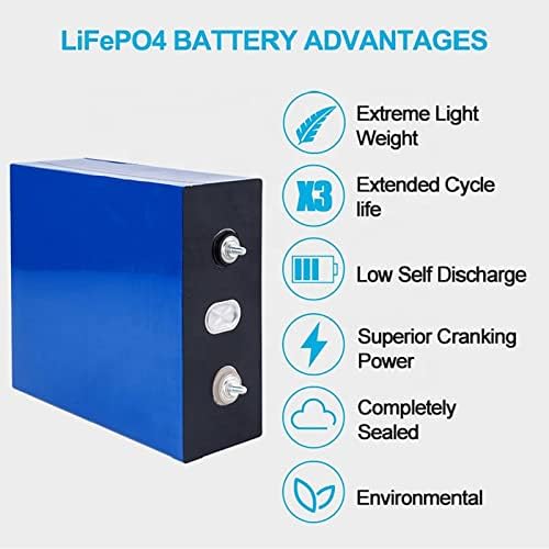 KIMIO 3.2 V 280Ah Lifepo4 Pil Hücresi Lityum Demir Fosfat Pil Derin Döngüleri için 12 V 24 V 36 V Güneş Enerjisi UPS Güç, yeni