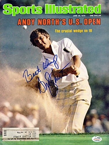 Andy North 26 Haziran 1978 tarihli Sports Illustrated U. S. Open SGC Sayısını imzaladı