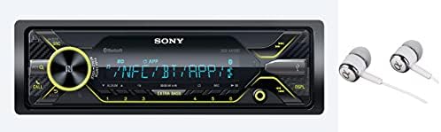 Sony DSX-A416BT Tek Din Bluetooth Ön USB AUX Çok Renkli Araba Stereo Dijital Medya Alıcısı Kulaklık ile Birlikte (CD Çalar Yok)