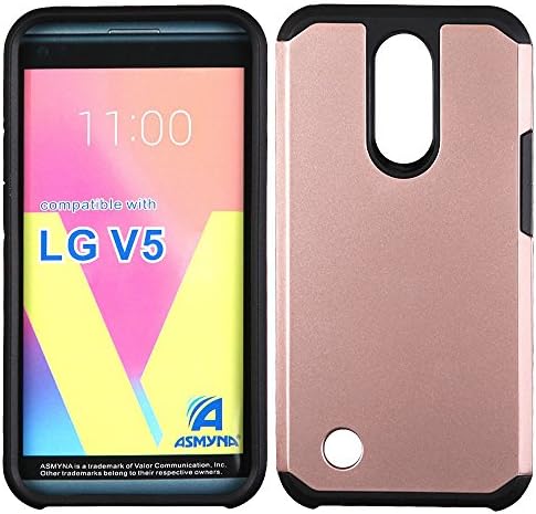 LG V5 için Asmyna Cep Telefonu Kılıfı-Gül Altın / Siyah