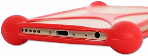 Ph26 darbeye silikon tampon olgu Huawei Ascend G600 kırmızı için