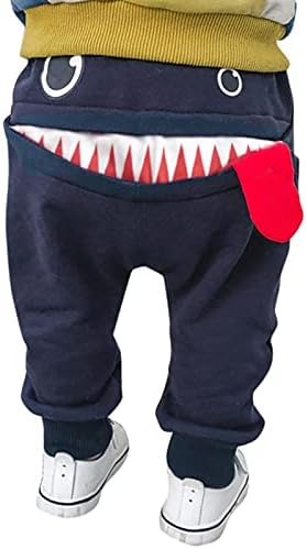 Yürüyor Bebek Jogger Pantolon, Bebek Erkek Kız Karikatür Canavar Büyük Dil Sıcak Harem Sweatpants Pantolon