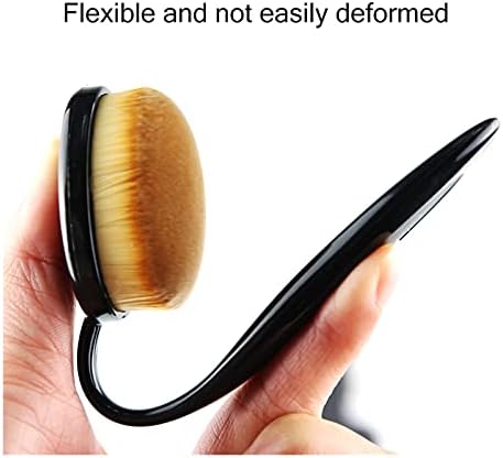 10 ADET Makyaj Fırça Seti Yumuşak Oval Diş Fırçası Şekilli Vakıf Kontur Fırçası Toz Conceler Eyeliner Karıştırma Fırçası Kozmetik