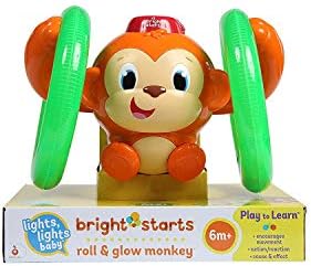 Japonya Çocuk Oyuncakları-Parlak Başlar Parlak Başlar roll & Glow Monkey (52181) by Kids IIAF27