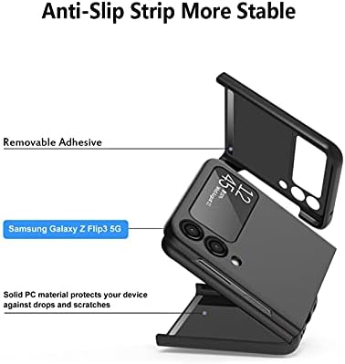 LSL samsung kılıfı Galaxy Z Flip 3 5G 2021 Durumda Sert PC Darbeye Dayanıklı Koruma Tam Vücut Koruma Kablosuz Şarj Telefon Kapak