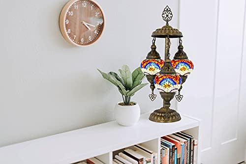 MOZAİST Türk Lamba, Dekoratif Boho Lamba, fas Mozaik masa lambası Yatak Odası, Oturma Odası, antika Başucu Vintage Bohemian Abajur,