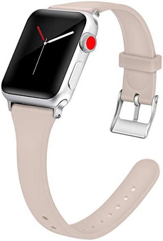 apple saat bandı için Apple Watch Spor Kayışı ile uyumlu 40mm 44mm 42mm 38mm Yumuşak Silikon saat kayışı Yedek Bilezik iWatch