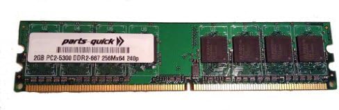 2 GB Bellek Gigabyte GA-P43-ES3G Anakart DDR2 PC2-5300 667 MHz DIMM ECC Olmayan RAM Yükseltme (PARÇALARI-hızlı Marka)