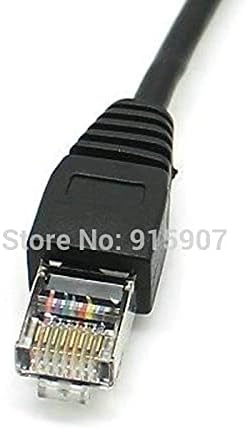 Konnektörler Xiwai 30 cm 8P8C FTP STP UTP Kedi 5e Erkek Kadın LAN Ethernet Ağ Uzatma Kablosu ile Panel Montaj Delikleri- (Kablo