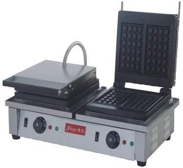 Fy-2202 çift kaymak kare waffle elektrikli ısıtma waffle waffle makinesi / yumurta waffle makinesi