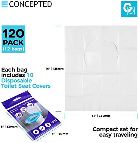 120 Klozet Kapakları Tek Kullanımlık-Su Geçirmez Kağıt Tuvaletler Aksesuarları Kendinden Tek Kullanımlık Yarım Kat Klozet Kapakları