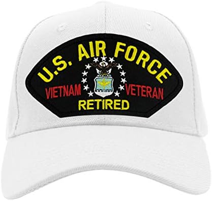 PATCHTOWN ABD Hava Kuvvetleri Emekli-Vietnam Veteran Şapka / Ballcap Ayarlanabilir Bir Boyut En Uyar