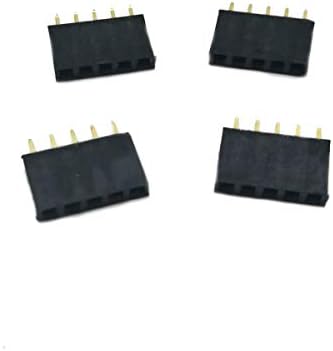 (50 paketi) Kadın Pin Başlıkları 2.54 mm Pitch 1X5 Pins Tek Sıra Kadın PCB Header Konnektör